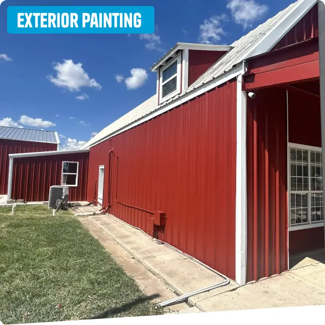 Completed exterior painting project in Austin